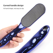 Load image into Gallery viewer, Long Handled Nano Glass Footboard File Cocoon Dead Skin Exfoliating Foot File Washable Wet Dry Dual-use Manual Foot Grinder