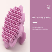 Load image into Gallery viewer, Petal-shaped Silicone Face Brush Soft Multifunctional Facial Cleaning Massage Brush Compact Portable Cleaning Pores Exfoliating Tool