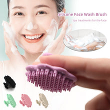 Load image into Gallery viewer, Petal-shaped Silicone Face Brush Soft Multifunctional Facial Cleaning Massage Brush Compact Portable Cleaning Pores Exfoliating Tool