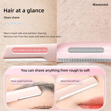 Load image into Gallery viewer, Double-ended Eyebrow Trimmer Anti Scratch Macro Blade Eyebrow Trimmer Safe Washable Eyebrow Razor Makeup Beauty Tool