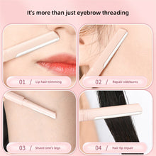Load image into Gallery viewer, Double-ended Eyebrow Trimmer Anti Scratch Macro Blade Eyebrow Trimmer Safe Washable Eyebrow Razor Makeup Beauty Tool