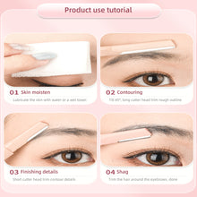 Load image into Gallery viewer, Double-ended Eyebrow Trimmer Anti Scratch Macro Blade Eyebrow Trimmer Safe Washable Eyebrow Razor Makeup Beauty Tool