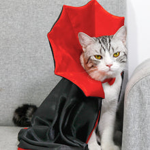 Load image into Gallery viewer, Halloween Pet Costumes Cute Cosplay Vampire Cloak Cat Dog Cap With Horns Kitten Puppy Cape Pet Dress Up Clothes Dog Accessories