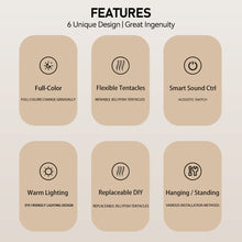 Load image into Gallery viewer, Voice Control Dancing Jellyfish Lamp Rechanging Table Night Light Color Changing Atmosphere Light Birthday Valentine's Day Christmas Gift