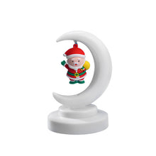 Load image into Gallery viewer, Christmas Moon Night Light Santa Claus Night Light Retro Bedroom Bedside Light Included Battery Home Decoration Party Christmas Gift