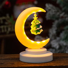 Load image into Gallery viewer, Christmas Moon Night Light Santa Claus Night Light Retro Bedroom Bedside Light Included Battery Home Decoration Party Christmas Gift