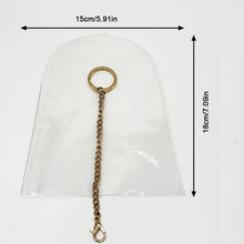 Load image into Gallery viewer, Labubu Baby Clothes Labubu Cloth Dust Cover Protective Cover Raincoat Outdoor Walking Bag PVC Transparent Bag Macaron Dustproof cover