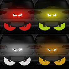 Load image into Gallery viewer, 2Pcs Universal Car Reflector Sticker Safety Warning Mark High Reflective Eyes for Car Bike Helmet Sticker Motorcycle