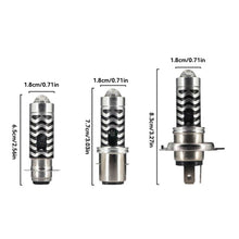 Load image into Gallery viewer, Motorcycle Headlight LED H4 H6 BA20D P15D H4 Hi/Low Dual Colors Headlight Projector Lens Bulb Motor Driving Lights DRL Front Lamp