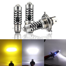 Load image into Gallery viewer, Motorcycle Headlight LED H4 H6 BA20D P15D H4 Hi/Low Dual Colors Headlight Projector Lens Bulb Motor Driving Lights DRL Front Lamp