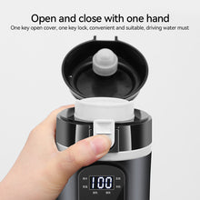 Load image into Gallery viewer, 12V/24V 500ml Heated Smart Car Heating Cup Temperature Control Electric Kettle Stainless Steel Cup Water Warmer Bottle