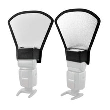 Load image into Gallery viewer, Universal 2-in-1 Flash Diffuser Softbox Photo Flash Light Silver/White Reflector Photography Accessories