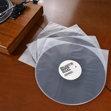 Load image into Gallery viewer, 50PCS 7/10/12 inch Vinyl Record Protecter LP Record Plastic Bags Anti-Static Record Sleeves Outer Inner Plastic Clear Cover Container