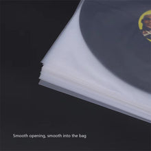 Load image into Gallery viewer, 50PCS 7/10/12 inch Vinyl Record Protecter LP Record Plastic Bags Anti-Static Record Sleeves Outer Inner Plastic Clear Cover Container