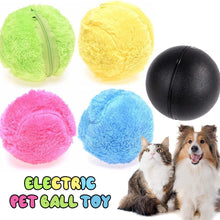 Load image into Gallery viewer, Pet Cat Dog Interactive Smart Ball Toy for Active Rolling Ball Bite Resistant Plush Cover Dog Toys Pet Supplies