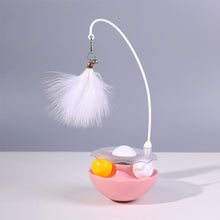 Load image into Gallery viewer, 1Pc Cat Tumbler Toy with Ball Feather Catnip Cat Interactive Feather Toys Pet Bumbler Funny Toy Kitten Toys