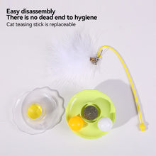 Load image into Gallery viewer, 1Pc Cat Tumbler Toy with Ball Feather Catnip Cat Interactive Feather Toys Pet Bumbler Funny Toy Kitten Toys