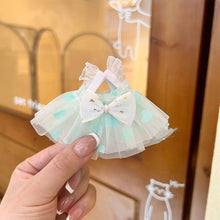 Load image into Gallery viewer, Headmaster Dog Love Transparent Yarn Bow Dress Mini Cute Doll Clothing Plush Toys Accessories Dressing Up Clothes for 13-15cm Doll