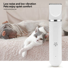 Load image into Gallery viewer, Pet Electric Push Clippers with Led Lights Foot Hair Trimmer Professional Care Supplies Dog Cat Claw Pedicure Artifact Rechargeable Shaver