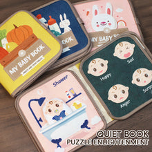 Load image into Gallery viewer, Soft Baby Book Montessori early education quiet cloth book Learning Toys for Babies 0-3 Years and Up Enlightenment Puzzle