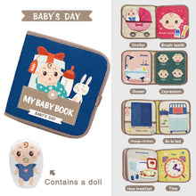 Load image into Gallery viewer, Soft Baby Book Montessori early education quiet cloth book Learning Toys for Babies 0-3 Years and Up Enlightenment Puzzle