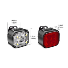 Load image into Gallery viewer, 5LED High Bright Bicycle Lights Cycling Lamp Front and Rear USB Rechargeable for MTB Bike Headlight Taillight Waterproof Lantern Lighting