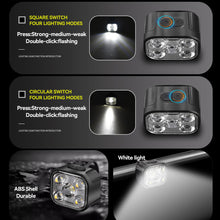 Load image into Gallery viewer, 5LED High Bright Bicycle Lights Cycling Lamp Front and Rear USB Rechargeable for MTB Bike Headlight Taillight Waterproof Lantern Lighting