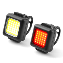 Load image into Gallery viewer, 130/80LM 150mAh Bicycle Front Rear Lamp Type-C USB Rechargeable Waterproof COB LED Warning Bike Cycling Light Cycling Accessories