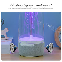Load image into Gallery viewer, Creative Colorful Jellyfish Mood Lamp with Bluetooth Speaker 3D Surround 1800mAh Sports Jellyfish Speaker with Lights for Home Office