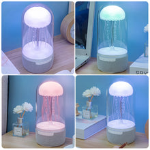 Load image into Gallery viewer, Creative Colorful Jellyfish Mood Lamp with Bluetooth Speaker 3D Surround 1800mAh Sports Jellyfish Speaker with Lights for Home Office
