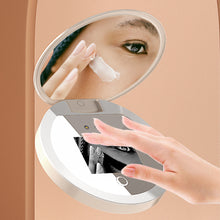 Load image into Gallery viewer, Portable Smart UV Sunscreen Test Mirror with Light 1000mah Rechargeable Vanity Mirror Beauty Sunscreen Makeup Pocket Size Traveling