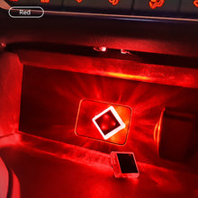 Load image into Gallery viewer, Car Interior USB Ambient Atmosphere Light LED Decorative Signal Lights Auto Reading Lamp Decorations Diamond Triangle