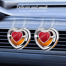 Load image into Gallery viewer, Car Air Freshener Fragrance Diffuser Essential Oil Vent Clip Heart Style Aromatherapy Air Vent Perfume Decoration