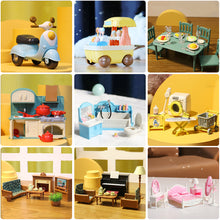 Load image into Gallery viewer, Playing House Toys Miniature Scenes Furniture Bedroom Decorations Small Kitchens Mini Dollhouses Doll Accessories