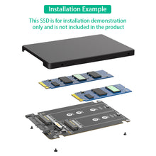 Load image into Gallery viewer, 1PC M.2-mSATA To SATA Solid State SSD To SATA External Disk Box 2-IN-1 Conversion Board External Box