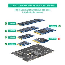 Load image into Gallery viewer, 1PC M.2-mSATA To SATA Solid State SSD To SATA External Disk Box 2-IN-1 Conversion Board External Box
