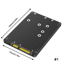 Load image into Gallery viewer, 1PC M.2-mSATA To SATA Solid State SSD To SATA External Disk Box 2-IN-1 Conversion Board External Box