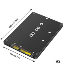 Load image into Gallery viewer, 1PC M.2-mSATA To SATA Solid State SSD To SATA External Disk Box 2-IN-1 Conversion Board External Box