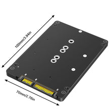 Load image into Gallery viewer, 1PC M.2-mSATA To SATA Solid State SSD To SATA External Disk Box 2-IN-1 Conversion Board External Box