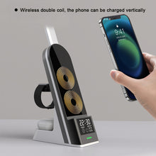 Load image into Gallery viewer, 15W 7-IN-1 Multifunctional Desk Lamp Wireless Charging Foldable Led Eye Protection Desk Lamp Mobile Charger With Alarm Clock