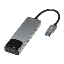 Load image into Gallery viewer, Multi-Function Aluminum Alloy USB External Fiber Optic Sound Card 5.1 Channel Movie TV Audio Plug And Play