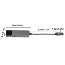 Load image into Gallery viewer, Multi-Function Aluminum Alloy USB External Fiber Optic Sound Card 5.1 Channel Movie TV Audio Plug And Play