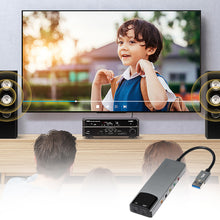 Load image into Gallery viewer, Multi-Function Aluminum Alloy USB External Fiber Optic Sound Card 5.1 Channel Movie TV Audio Plug And Play