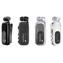 Load image into Gallery viewer, Clip-On Bluetooth Earphones Retractable Wireless Earphones With LCD Digital Display Ultra-Long Life Noise Cancelling Earphones