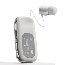 Load image into Gallery viewer, Clip-On Bluetooth Earphones Retractable Wireless Earphones With LCD Digital Display Ultra-Long Life Noise Cancelling Earphones