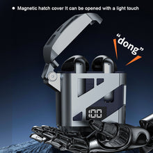 Load image into Gallery viewer, Mecha Style Wireless Bluetooth Headset With LED Digital Display Noise Cancelling Esports Sports Long Endurance Headphones