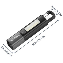 Load image into Gallery viewer, 1PC Multi-Function Telescopic Focus Long Range Flashlight COB Floodlight Side Camping Light With Hook Outdoor Portable Charging Bank