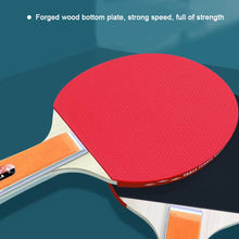 Load image into Gallery viewer, Table Tennis Racket Set Positive And Negative Particle Adhesive Beginner Training Equipment (2 Rackets +3 Balls)