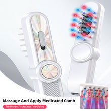 Load image into Gallery viewer, Scalp Massage Medicated Comb Red Blue Light Electric Massage Comb Hair Care Essence Applicator Electric Comb for Scalp Care