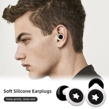 Load image into Gallery viewer, Soft Silicone Noise Reduction Earplugs Comfortable Reusable Anti-Noise Soundproof Earplugs Outdoor Travel Sleeping Earplugs